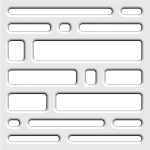 Dekorační panel moduloFORM tvar PDA01