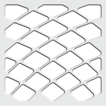 Dekorační panel moduloFORM tvar PDA06