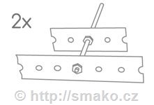 Sada adaptérů pro žebrový radiátor