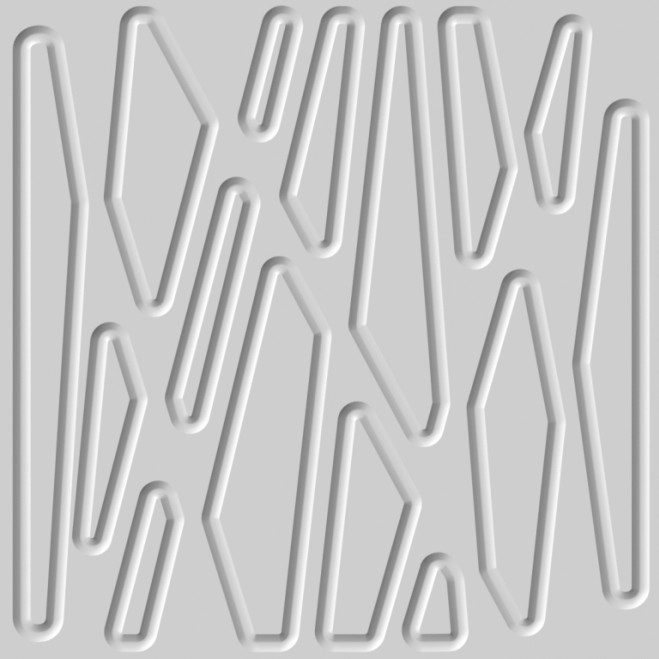 Dekorační panel moduloFORM tvar PDA02F