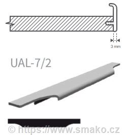 Úchytka délková UAL-7/2 lakovaná