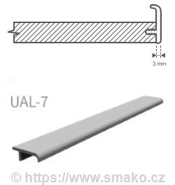 Úchytka délková UAL-7 lakovaná