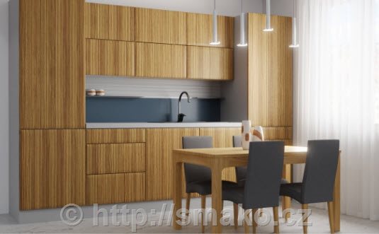 Nábytková dvířka dýhovaná tvar D001