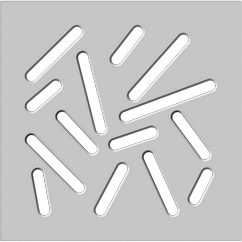 Kryt radiátoru STICKS šířka 0700 mm